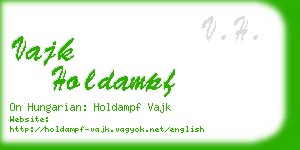 vajk holdampf business card